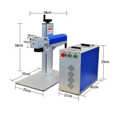 China Voiern Raycus Air Cooled Fiber Laser Marking Machine 30w /JPT /Max 20W 50W for sale