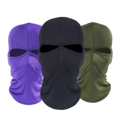 China JOINT Custom Logo Face Mask Knit Full Face Cover 2 Hole Balaclava for sale