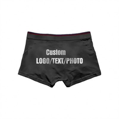 China Custom Private Label Antibacterial Embroidery Logo Boxers for sale