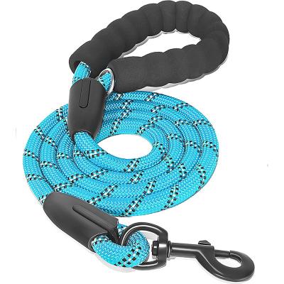 China Padded Strong Dog Leash with Comfortable Padded Handle and Highly Reflective Threads for Medium and Large Dogs for sale