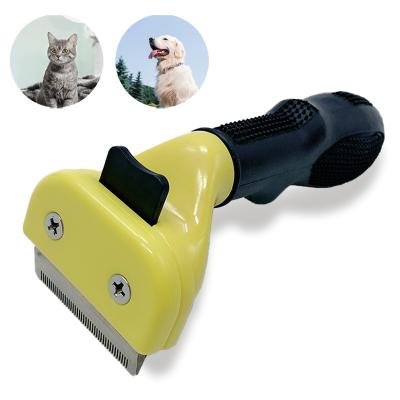 China Viable Pet Comb Effectively Removes Mats Tangles Knots and Pilot Hair Pet Grooming Brush Professional Tool for sale