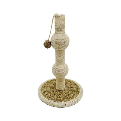 China Cat Claw Scratching Sisal Post Viable Great for Kittens and Cats with Toy Ball for sale