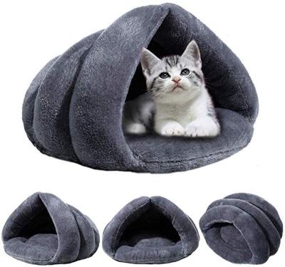 China Cozy Cat Cuddle Cave Bed Self-Warming Cat Sleeping Bed Winter Pet Sleeping Room for Indoor Cats and Puppy for sale