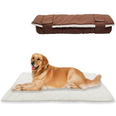 China Washable Pet Mat Dog Mattress Pets Portable Protective Roll Pad Wholesale Travel Making for Large Medium Small Dogs and Cats for sale