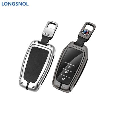 China High Quallity LONGSNOL Cowhide Car Cover Keychain Keys Bag Car Key Case For Toyota Crown Car Key Accessories High Quality for sale