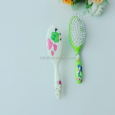 China Cushion maker detangling plastic hair brush with fancy design for sale