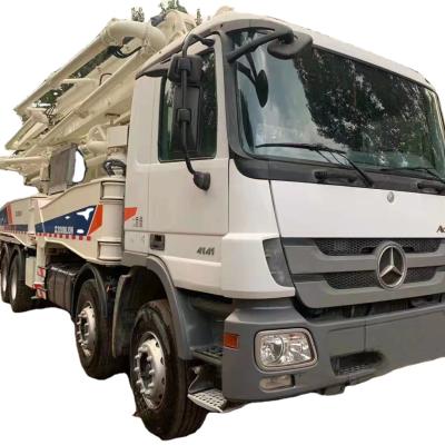 China Zoomlion 52m 37m 50m Used Hotels Truck Mounted Concrete Pump Truck Machinery for sale