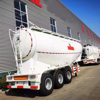 China Trailer Parts 40cbm Dry Powder Cement Tank Carrier Truck Lime Tanker Semi Trailer Tansporter Price for sale