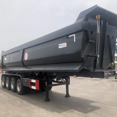 China Truck Trailer China Most Popular 50 Tons U Type Side Tipper / Rear Dumper Semi Trailer Truck Trailer for sale