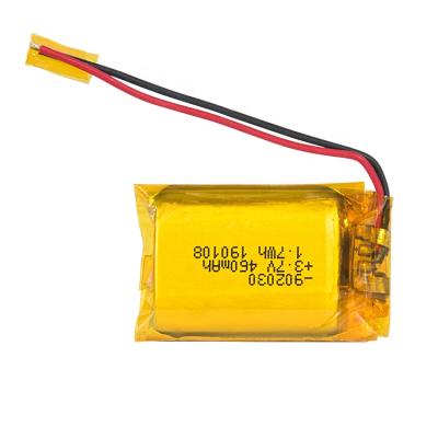 China Rechargeable Toys 3.7v 460mAh 902030 Lithium Li-ion Lipo Polymer Battery Cell for sale