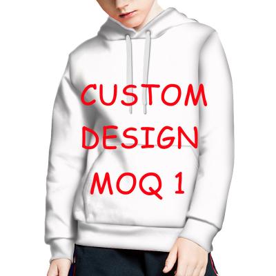 China Wholesale Breathable Copy On Demand CUSTOM Blank Hoodies & Sweatshirts Sublimation Polyester Your Design Photo Boy's Pullover for sale