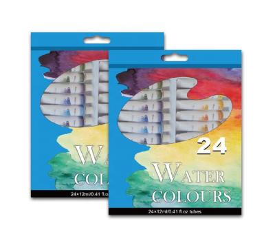 China Art Painting Chinjoo Artists Professional 24 Colors Solid Watercolor Sets for sale