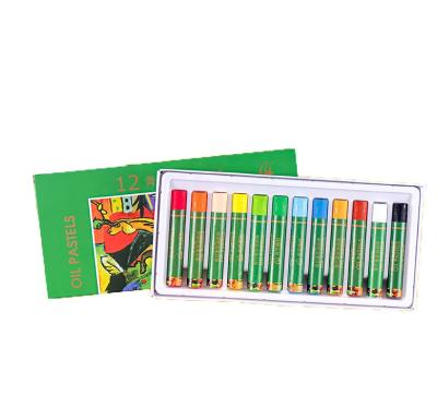 China Art Painting 12 Colors Multicolor Silky Oil Pastel, Washable Oil Pastel Crayon For Kids for sale