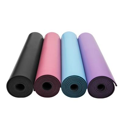 China Eco-friendly Multiple Color Hot Selling Comfortable Lightweight Exercise PU Rubber Yoga Mat for sale