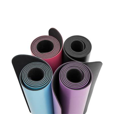 China Eco - Friendly Custom Design Folding Breathable Deep Non Slip Natural Rubber PU Yoga Mat for sale