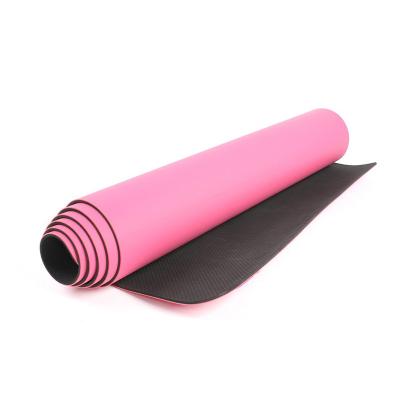 China Eco-Friendly Equipment Eco-Friendly Rose Gym Fitness Design Yoga Mat Non-Slip Mat for sale