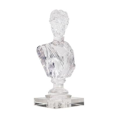 China China Simple Modern Clear Transparent Resin Decoration Sculpture Hobby Hotel Abstract Home Statue for sale