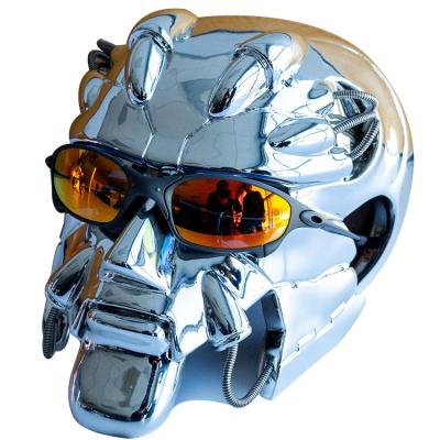 China Europe Cool Design Chromed Silver Plated Resin Color Bob Head Sunglasses Holder Display for sale