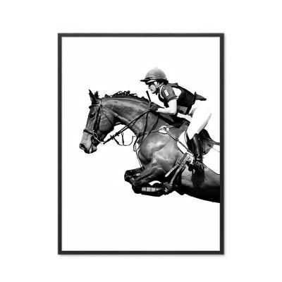 China Wall Hanging Home Decor Wall Painting Ridding Wall Art Decorative Wall Hanging Horse Art for sale