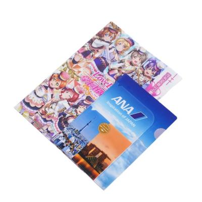 China Good simple and beautiful custom printing A4 single page plastic folder L shape quality A4 folder pp pocket folder for sale