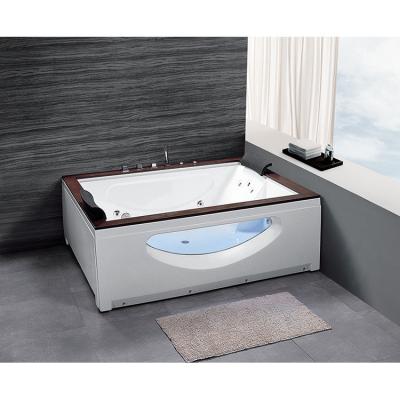 China 2021 New Design Two People Freestanding Massage Bathtub Colorful Lightweight Tub for sale