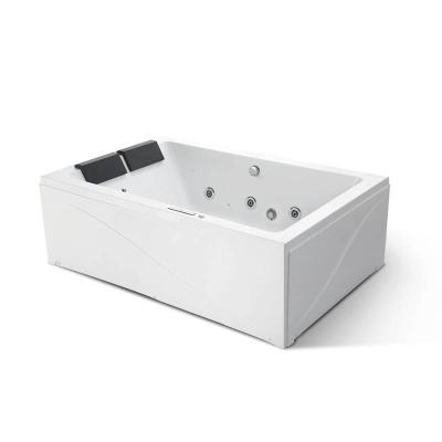 China White Color 2 Person Bathtub Price 1.8m Double People Cheap Freestanding Comfortable Whirlpool Massage for sale