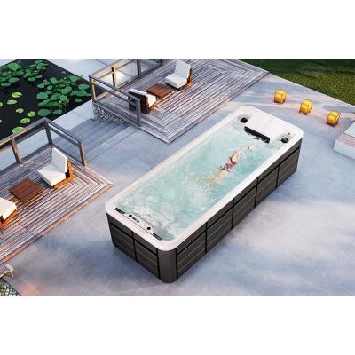 China 5.8 Meter Swimming Pool Modern Constant Temperature Heating Swimming Pool Integrated Endless Tub for sale