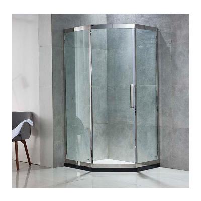 China Durable And Competitive Stainless Steel Room Door Corner Sliding Bathroom Shower Glass Enclosure for sale