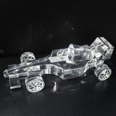 China Wholesale Exquisite Optical Gift Of Europe Crystal Formula One Racing Car Model Souvenirs For Game for sale