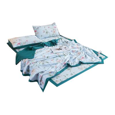 China Nondisposable Fashionable Cooling 4PCS Duvet Cover Mattress Pillowcase Bedding Set for sale