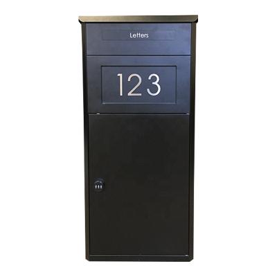 China Outdoor smart parcel box with lock for parcels wall mount or ground style parcel drop box for sale