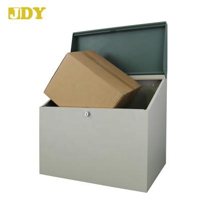 China #3012 Outdoor Mail Mounted Galvanized Steel Parcel Delivery Box With Mail Drop for sale