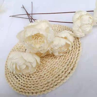 China Artificial Wire Peony Flower and Foam Flower Bunch for Home Office Wedding Decoration for sale