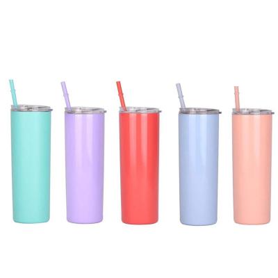 China Sustainable Luxury Thermos Water Cups Stainless Steel Tumbler With Lid And Straw for sale