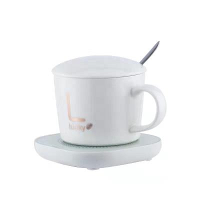 China Viable New Design Beverage Cup Warmer Mini Smart Lucky Coffee Mug Electric Heater With Automatic Closed for sale