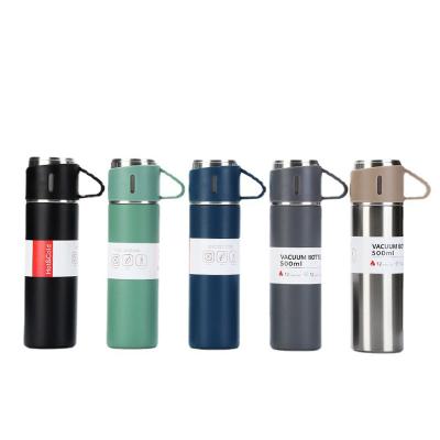 China Sustainable Business Custom Gift Box Set Stainless Thermal Mugs Travel Coffee Thermos Mug With Handle for sale