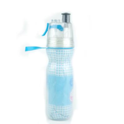 China New Design Sustainable Gradient Color Water Bottle Portable Plastic Bottles For Drinks89 for sale