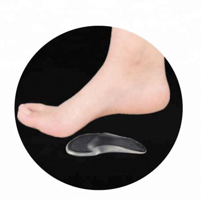 China Sticky Adhesive Self Adhesive Foot Pad Self PU Gel Silicone Arch Support Flat Foot for sale