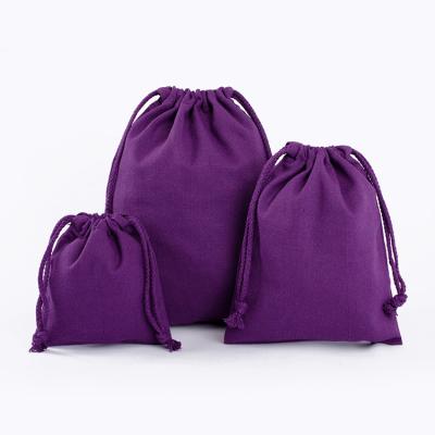 China 100% Eco-Friendly Bolsas De Lona Compras Promocional Regalo Ready Made Small Cotton Bag Drawstring Pouch For Pen for sale