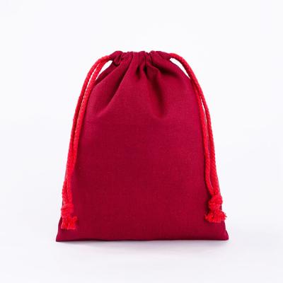 China 100% Eco-friendly Bolsas De Lona Compras Promocional Regalo Degradable Drawstring Pouch Bags For Goodies for sale