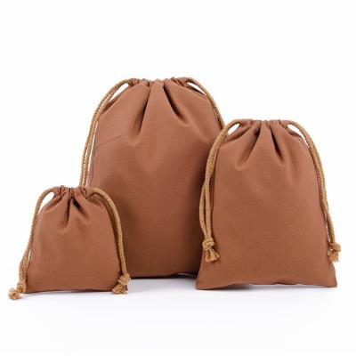 China 100% ORIOU Eco-friendly Customized 100% Cotton Canvas Storage Pouch Drawstring Dust Bag for sale