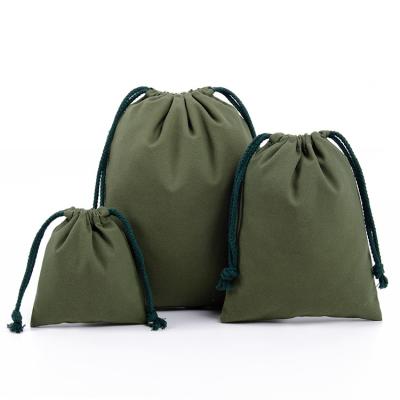 China ORIOU Eco-friendly 100% Eco-Friendly Cotton Canvas Gifts Packaging Logo Storage Drawstring Bag Custom Made for sale