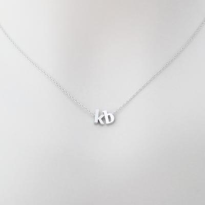 China CLASSIC Gold Filled Letter Pendant Necklace Initial P Sterling Silver 925 Initial C Necklaces Set For Women for sale