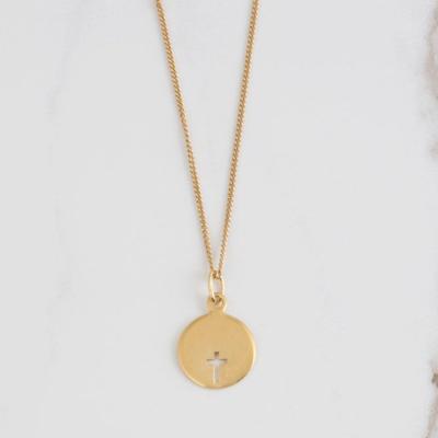 China Wholesale simple classic CLASSIC around mini 14k 18k tasty cross chain necklace cross necklaces for female for sale