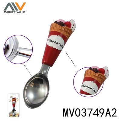 China Interesting viable stainless steel ice cream scoop with resin handle small ice cream ball maker cookie scoop for sale