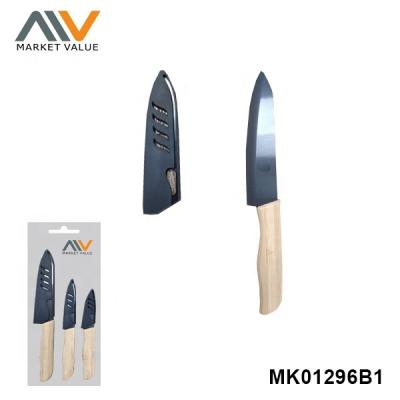 China Modern D/B Non-Stick Coating Ceramic Knife Set, Bamboo Handle, Stainless Steel, 3 PCS Chef Knife for sale