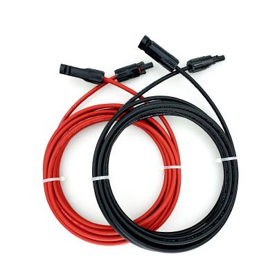 China Custom Solar System Solar Panel PV 1x10mm Extension Adapter Cables with Male to Female for 1m for sale