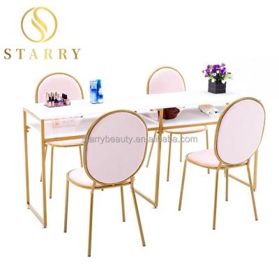 China Modern Nordic Manicure Table Rose Manicure Table Set for sale