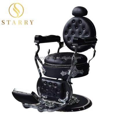 China Retro Salon White Luxury Equipment Heavty-duty Beauty Style Antique European Barber Chair for sale