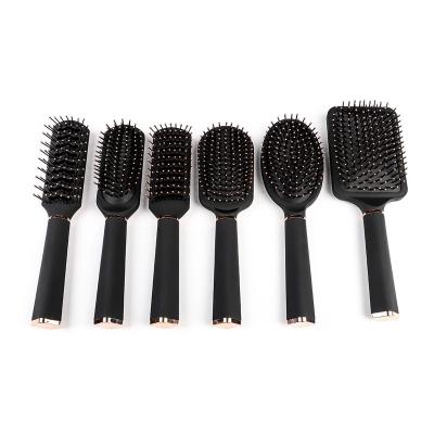 China Custom Paddle Cushion Massage Half Around Nylon Hair Brush for sale